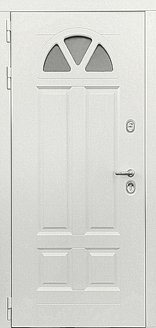 Входная дверь Дверной Континент, модель Барселона (Эмаль Белая)